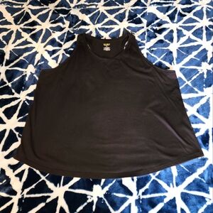TEK GEAR Essential Gear Women's Plus Size 3X Active Tank Top Shirt Black Racerba